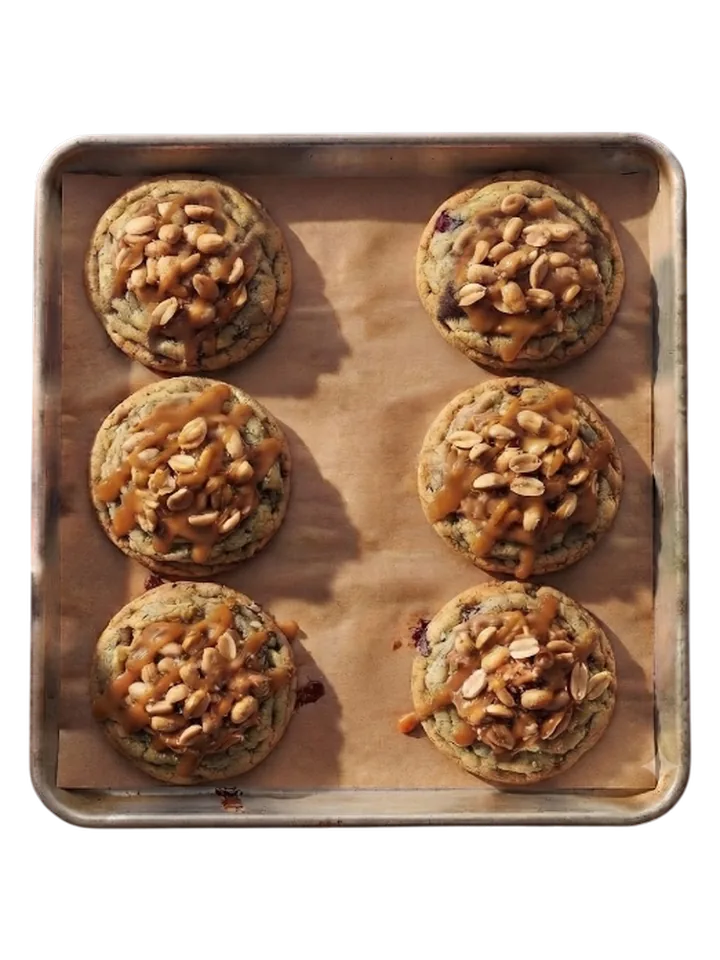 Cookie Caramel, fleur de sel & cacahuète